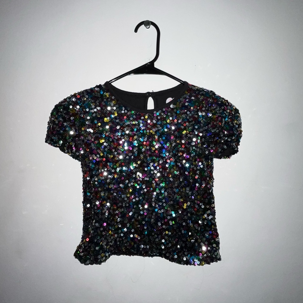 Girls Garanimals Multicolor Sequin Kids Top